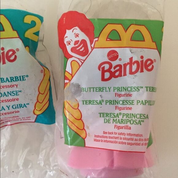 McDonald's Happy Meal Toy 1994 Butterfly Princess Teresa Dance Moves Barbie - Picture 2 of 5